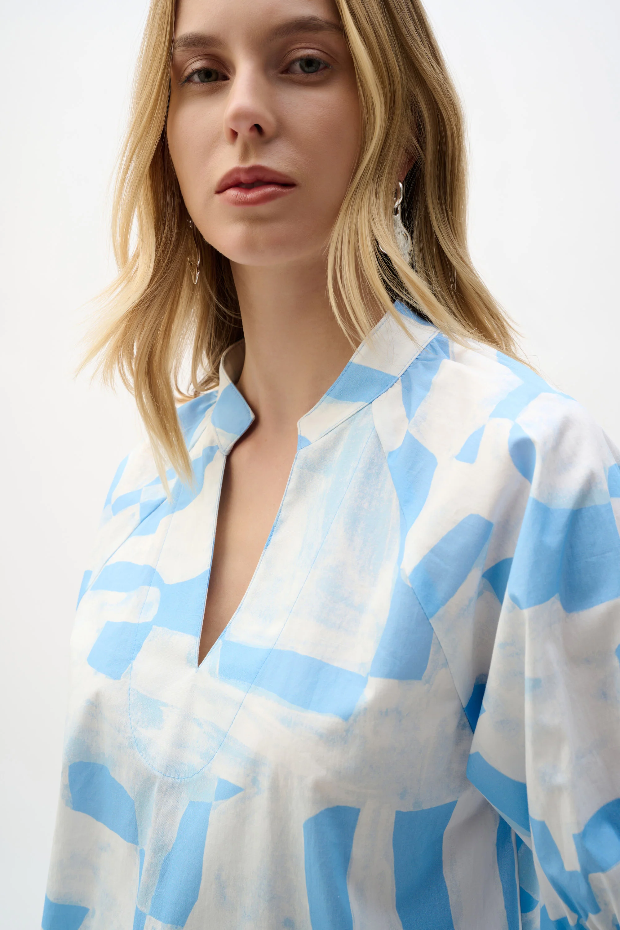 Blouses korte mouw blauw Joseph Ribkoff - Image 5