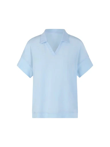 Blouses korte mouw blauw Marc Cain Sports