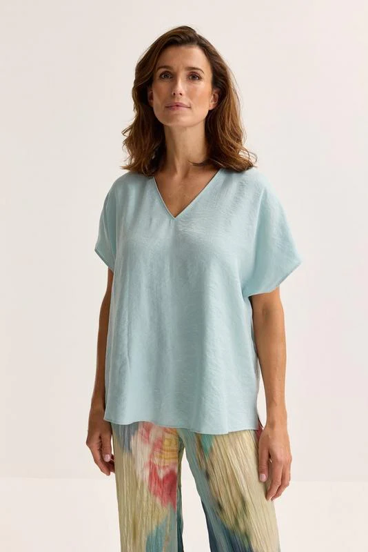 Blouses korte mouw blauw Mayerline