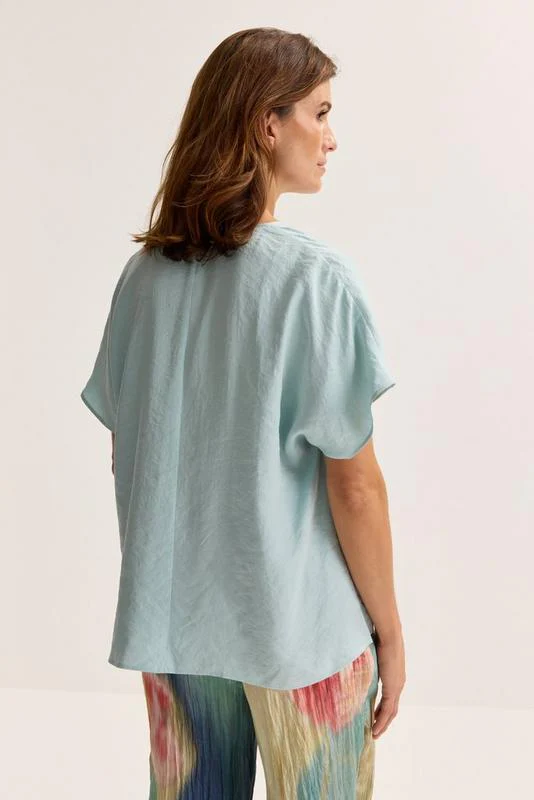 Blouses korte mouw blauw Mayerline - Image 2