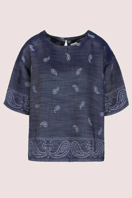 Blouses korte mouw blauw Mayerline - Image 5