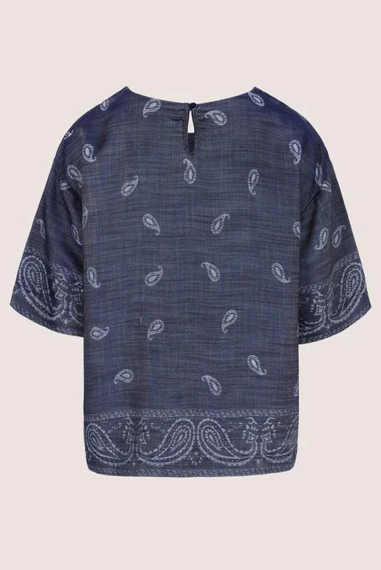 Blouses korte mouw blauw Mayerline - Image 6