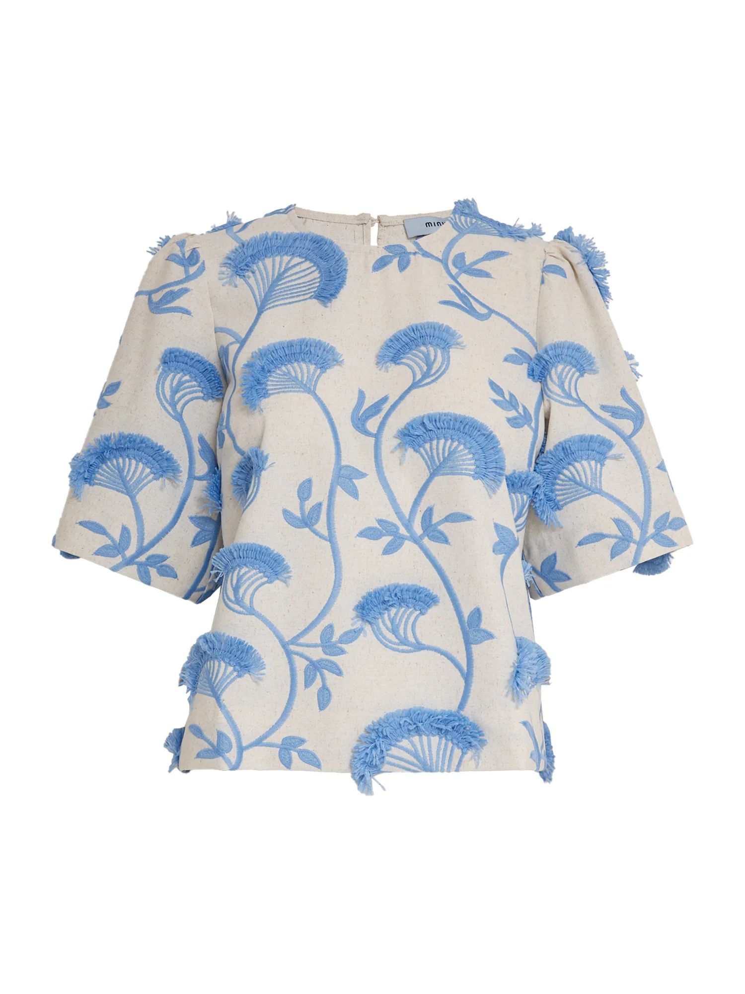 Blouses korte mouw blauw Minus - Image 3
