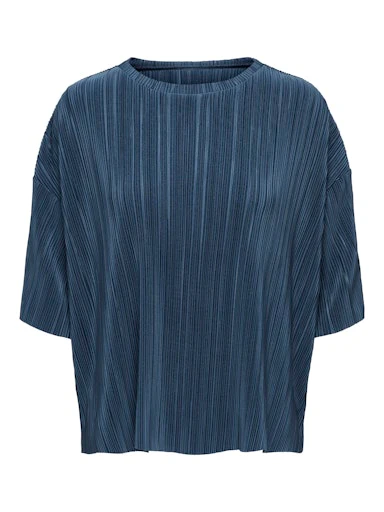 Blouses korte mouw blauw ONLY Carmakoma