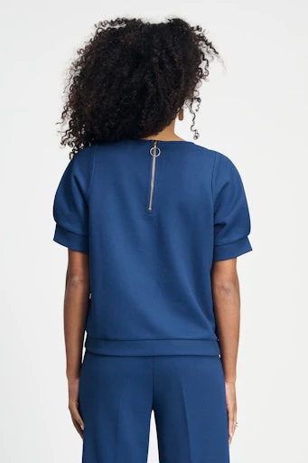 Blouses korte mouw blauw POM Amsterdam - Image 4