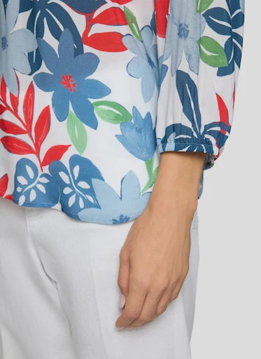 Blouses korte mouw blauw Rabe - Image 5