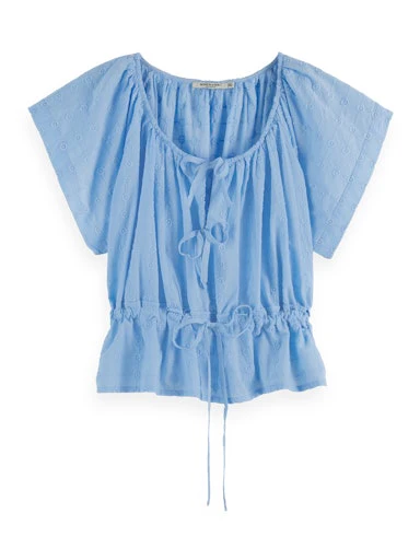 Blouses korte mouw blauw Scotch & Soda - Image 3