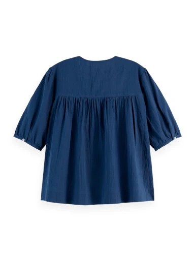 Blouses korte mouw blauw Scotch & Soda - Image 2