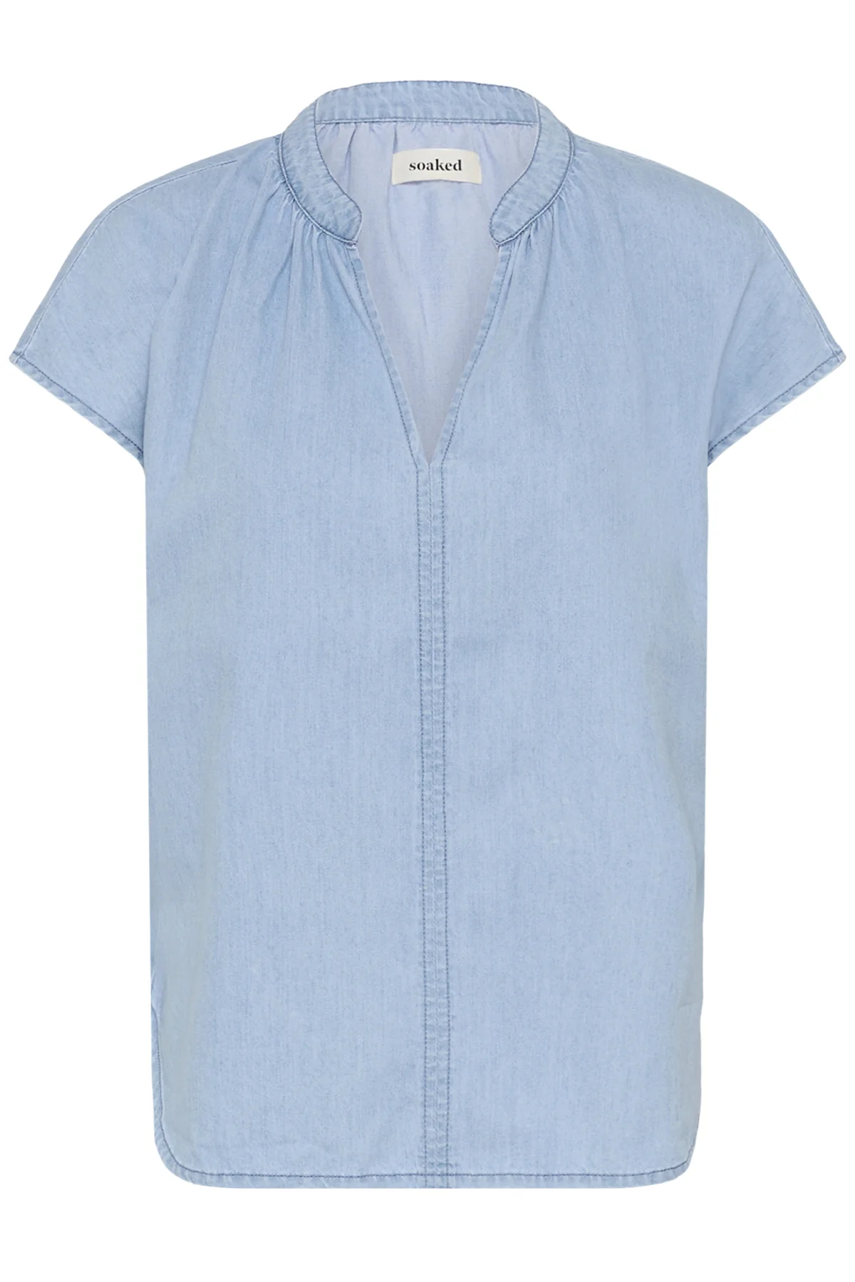 Blouses korte mouw blauw Soaked In Luxury - Image 3
