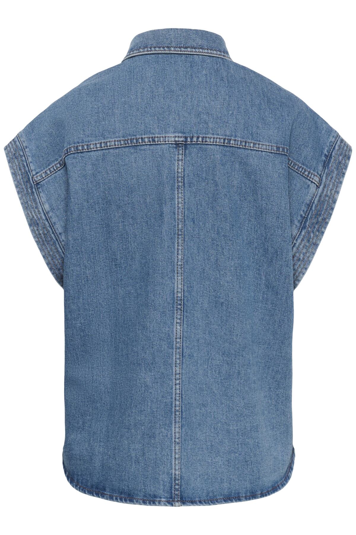 Blouses korte mouw blauw Soaked In Luxury - Image 2