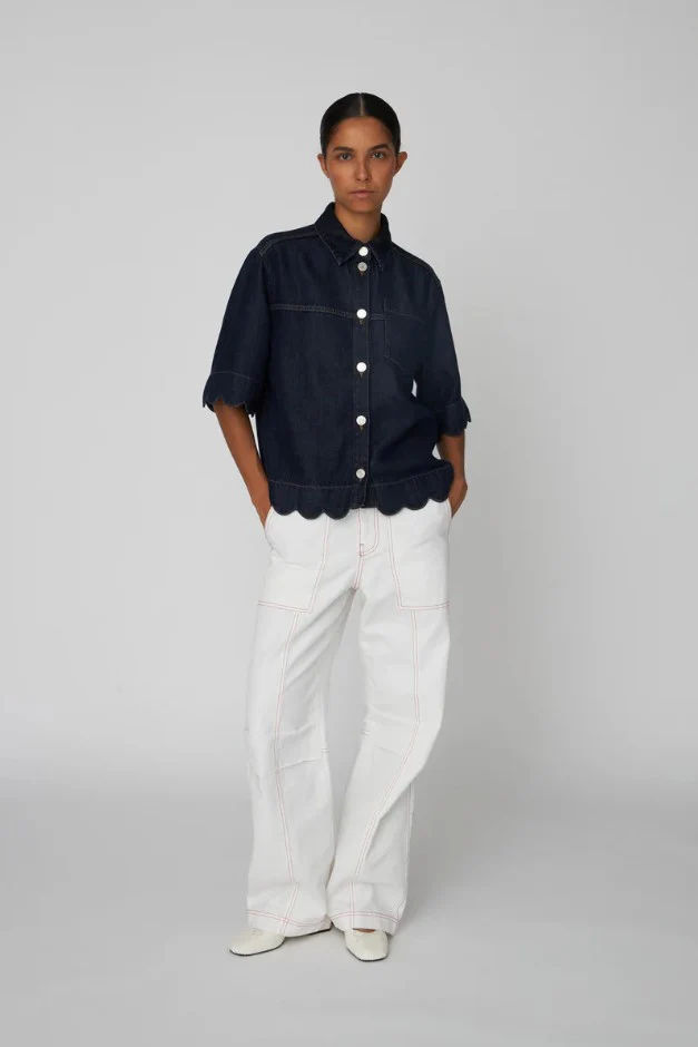 Blouses lange mouw blauw STELLA NOVA