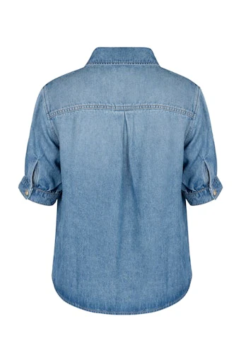 Blouses korte mouw blauw Studio Anneloes - Image 4