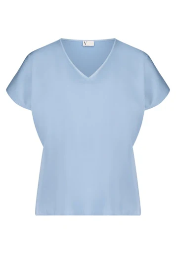 Blouses korte mouw blauw Vera Mont