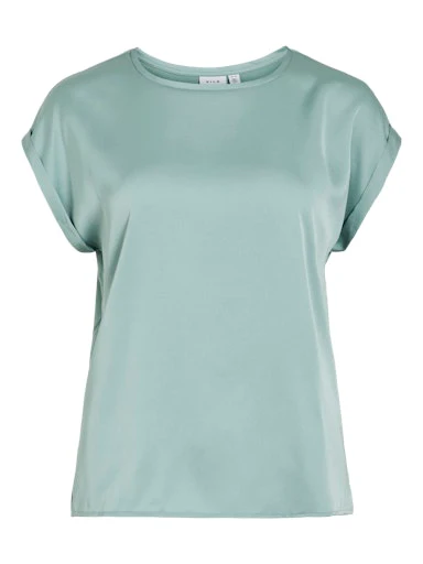 Blouses korte mouw blauw VILA