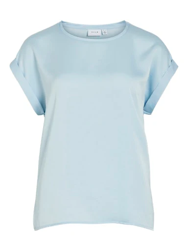 Blouses korte mouw blauw VILA
