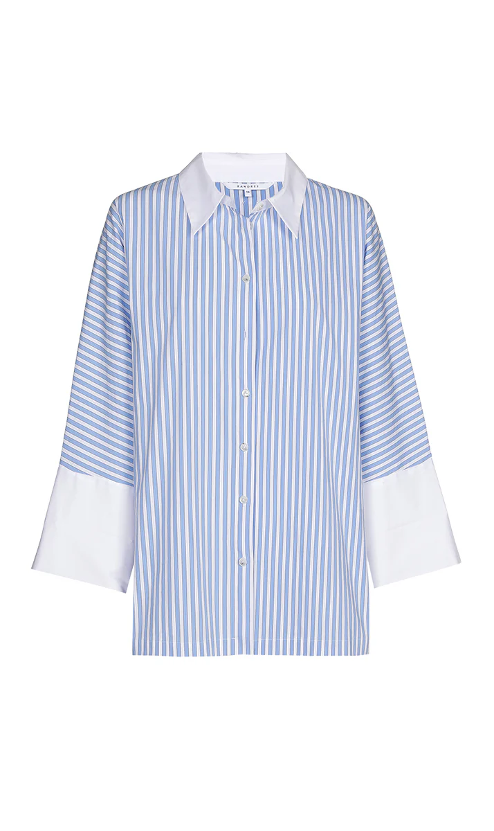 Blouses lange mouw blauw Xandres