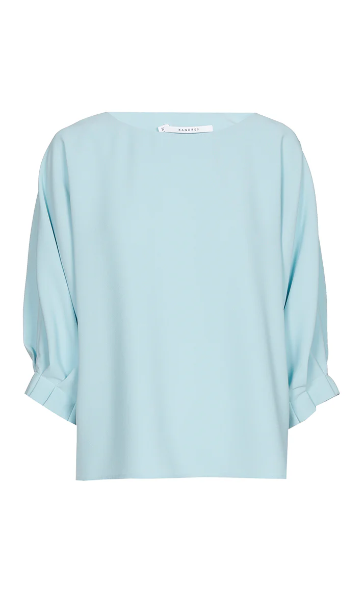 Blouses lange mouw blauw Xandres