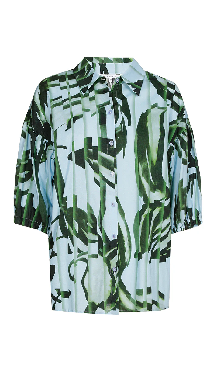 Blouses korte mouw blauw Xandres