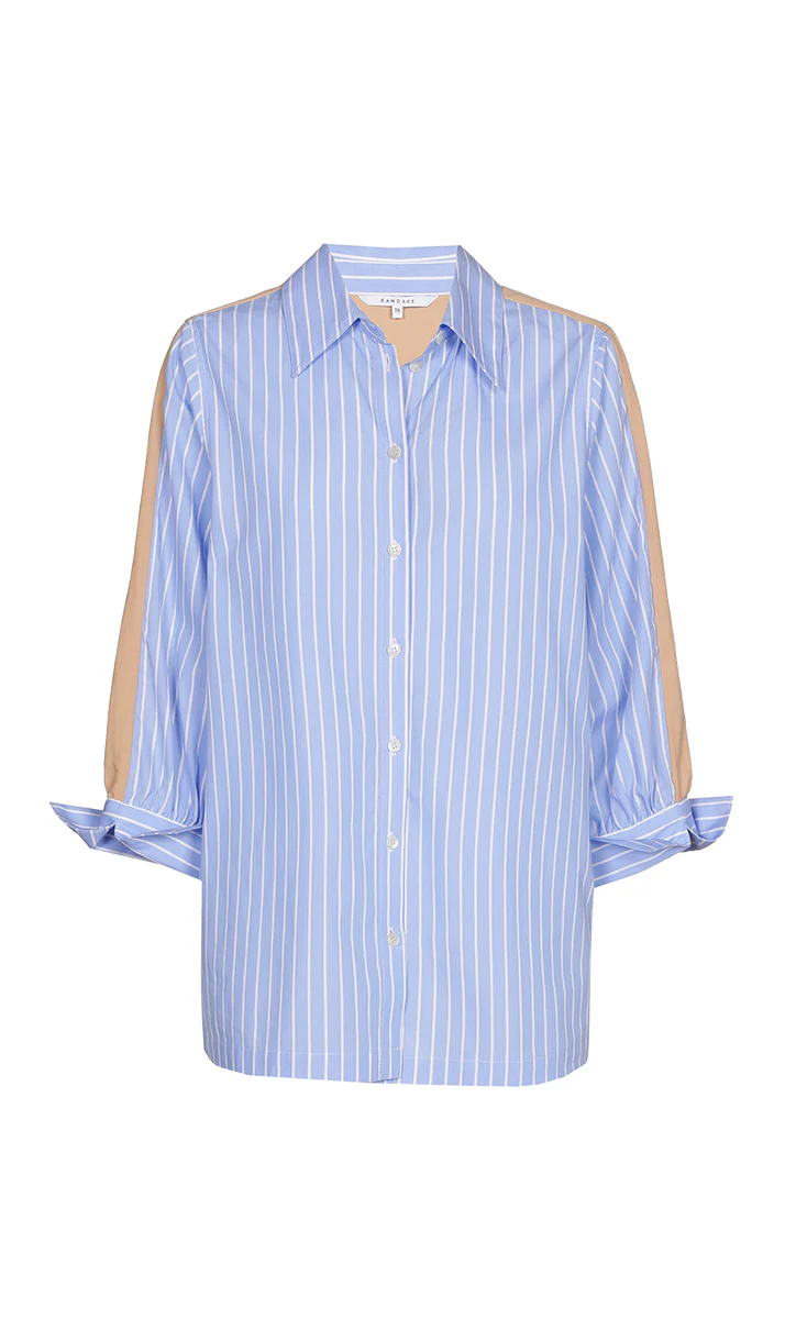 Blouses lange mouw blauw Xandres
