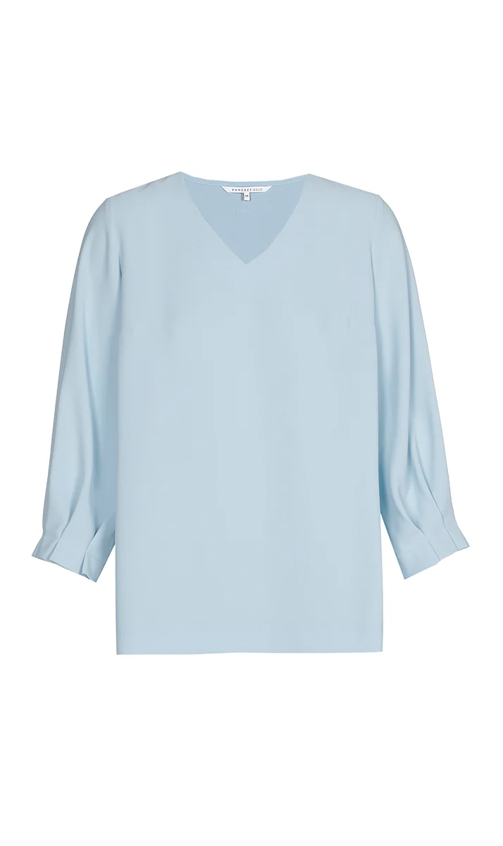 Blouses lange mouw blauw Xandres Gold