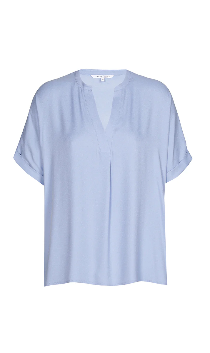 Blouses korte mouw blauw Xandres Gold