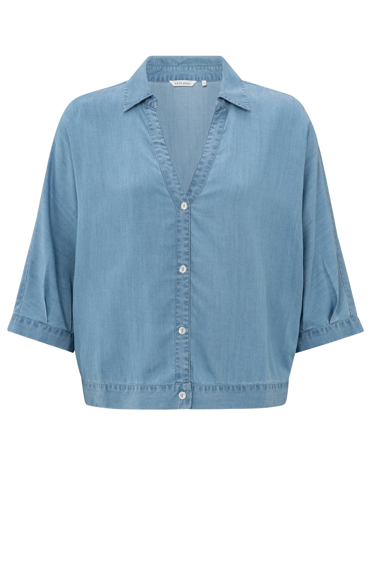 Blouses lange mouw blauw YAYA - Image 3