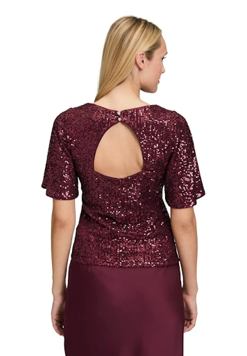Blouses korte mouw bordeaux Vera Mont - Image 4