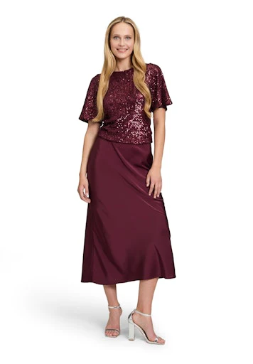 Blouses korte mouw bordeaux Vera Mont - Image 5