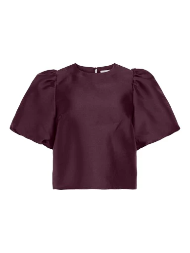 Blouses korte mouw bordeaux VILA