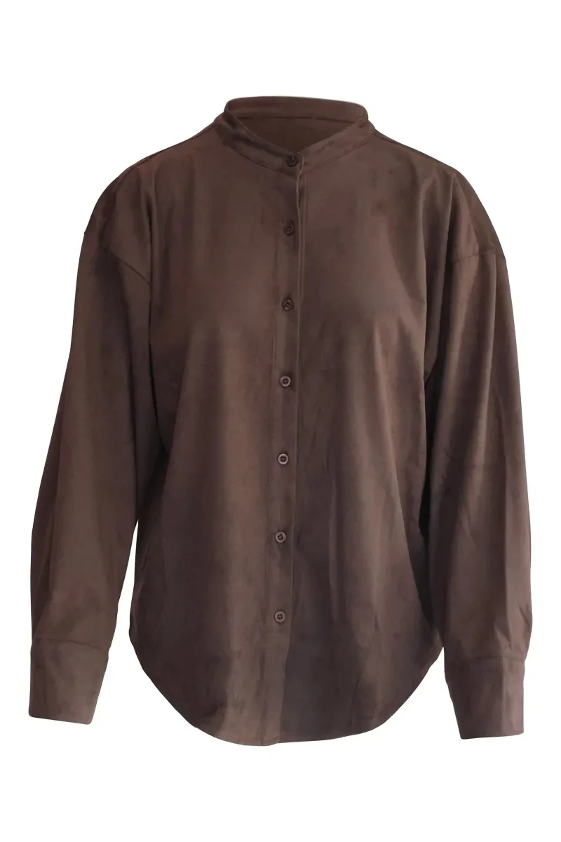 Blouses korte mouw bruin BLACK ROSE