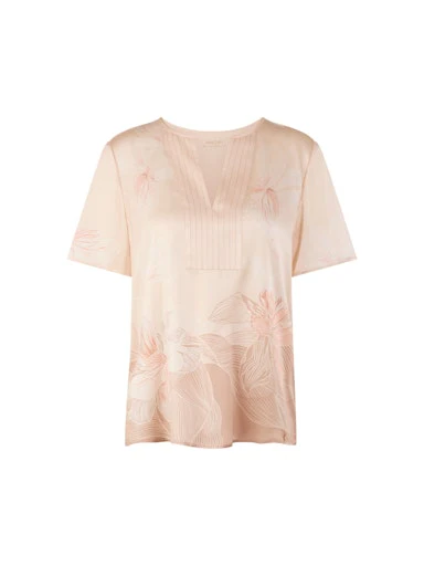 Blouses korte mouw bruin Marc Cain