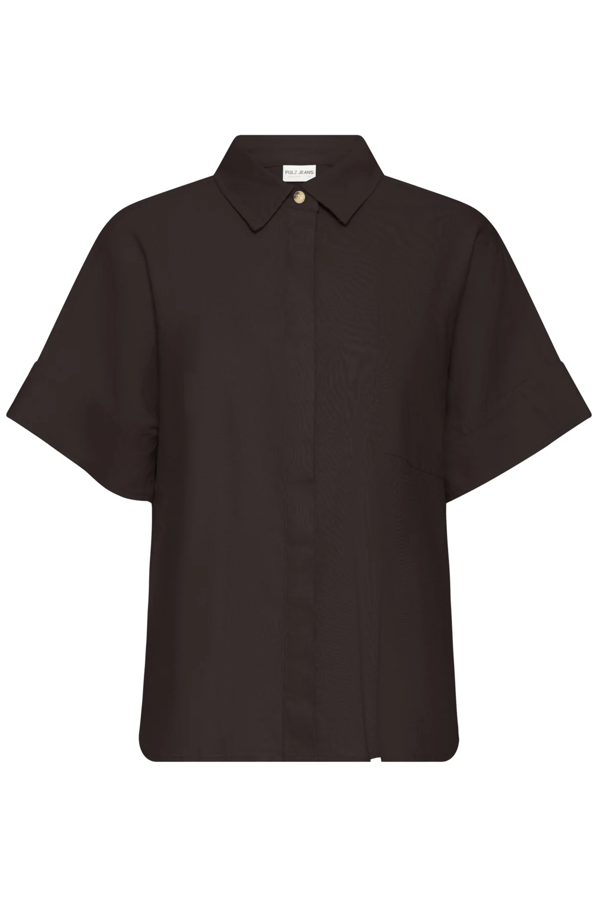 Blouses korte mouw bruin Pulz Jeans