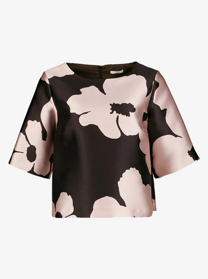 Blouses korte mouw bruin Senso
