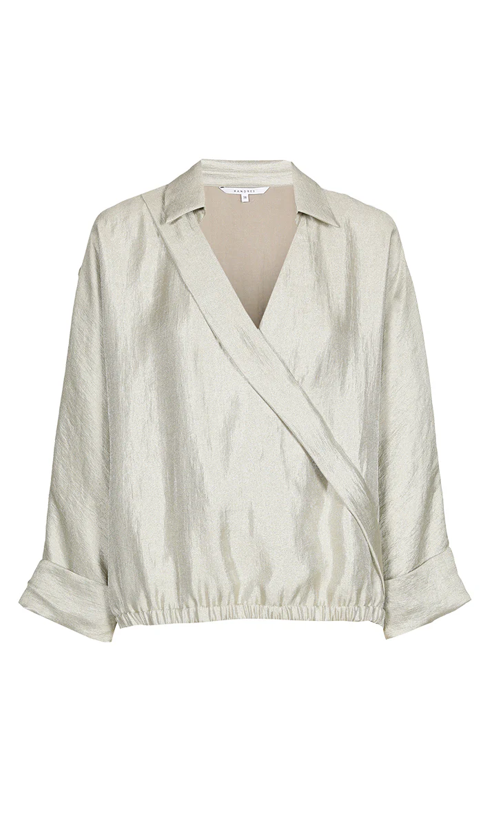 Blouses lange mouw bruin Xandres
