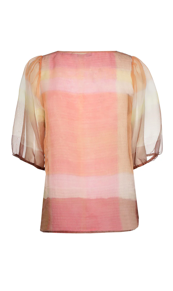 Blouses korte mouw bruin Xandres - Image 2