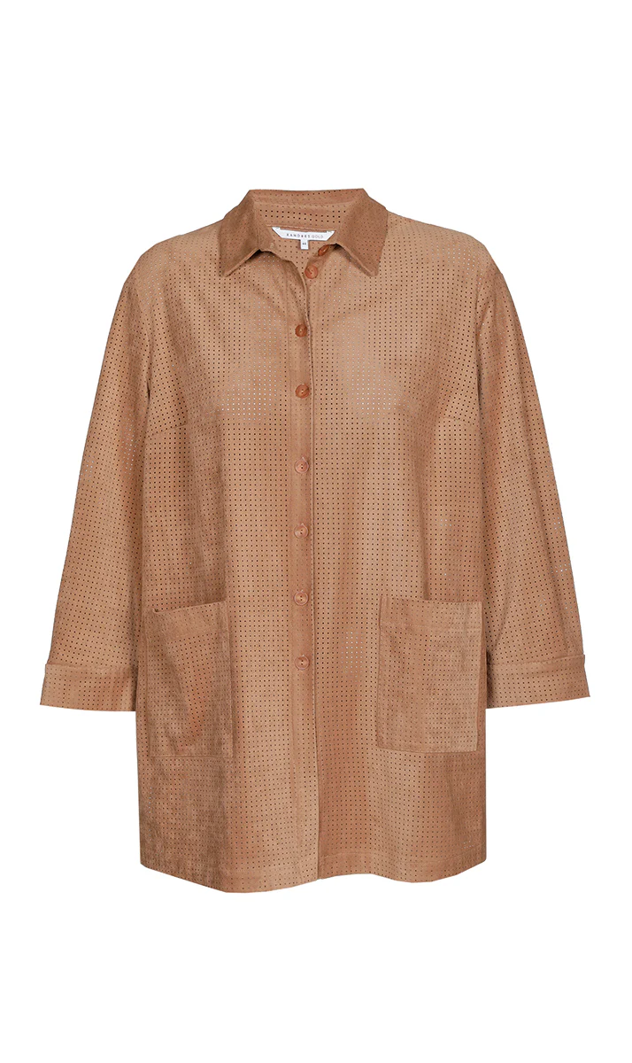 Blouses lange mouw bruin Xandres Gold