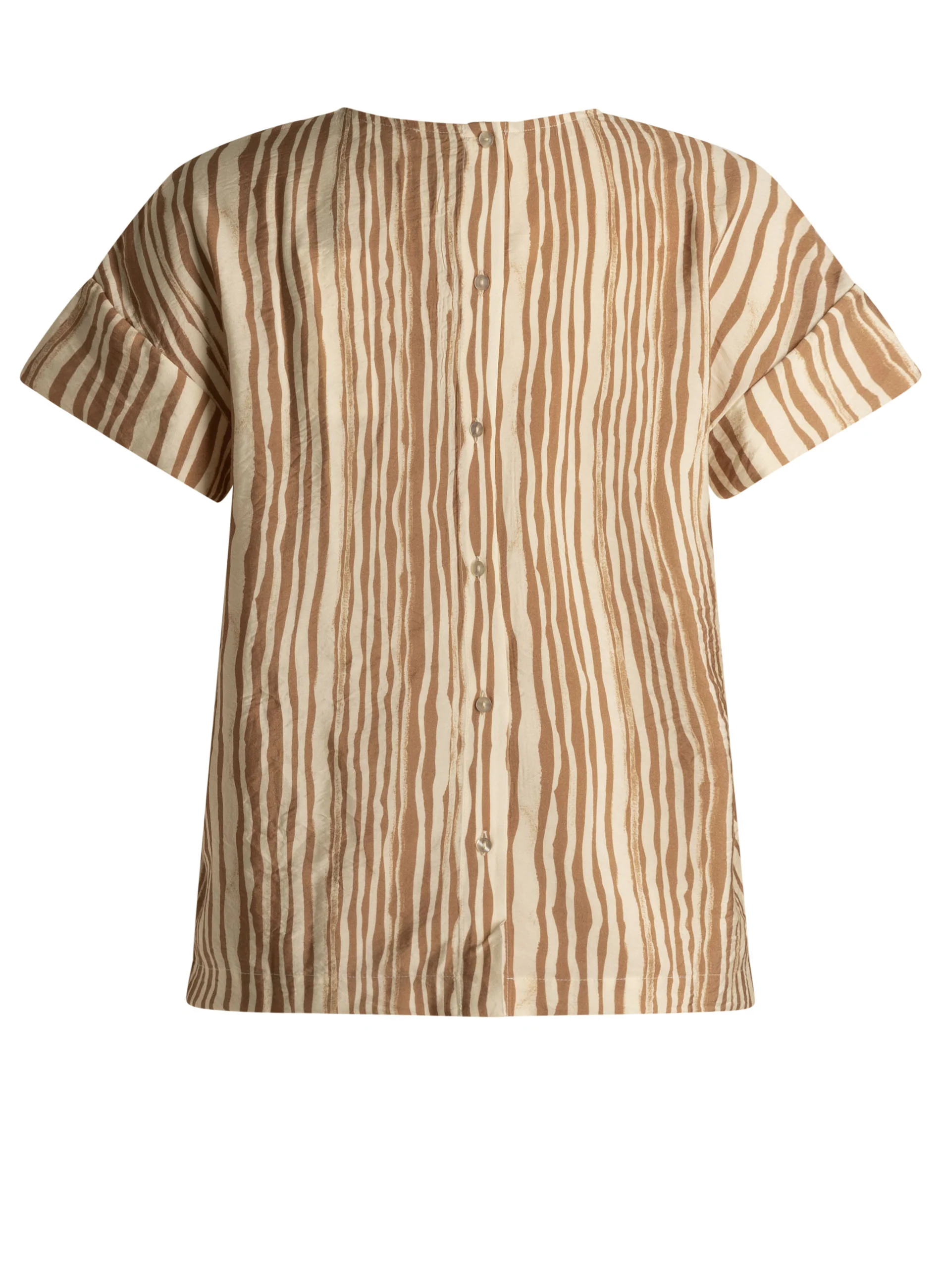 Blouses korte mouw bruin yest curve - Image 2