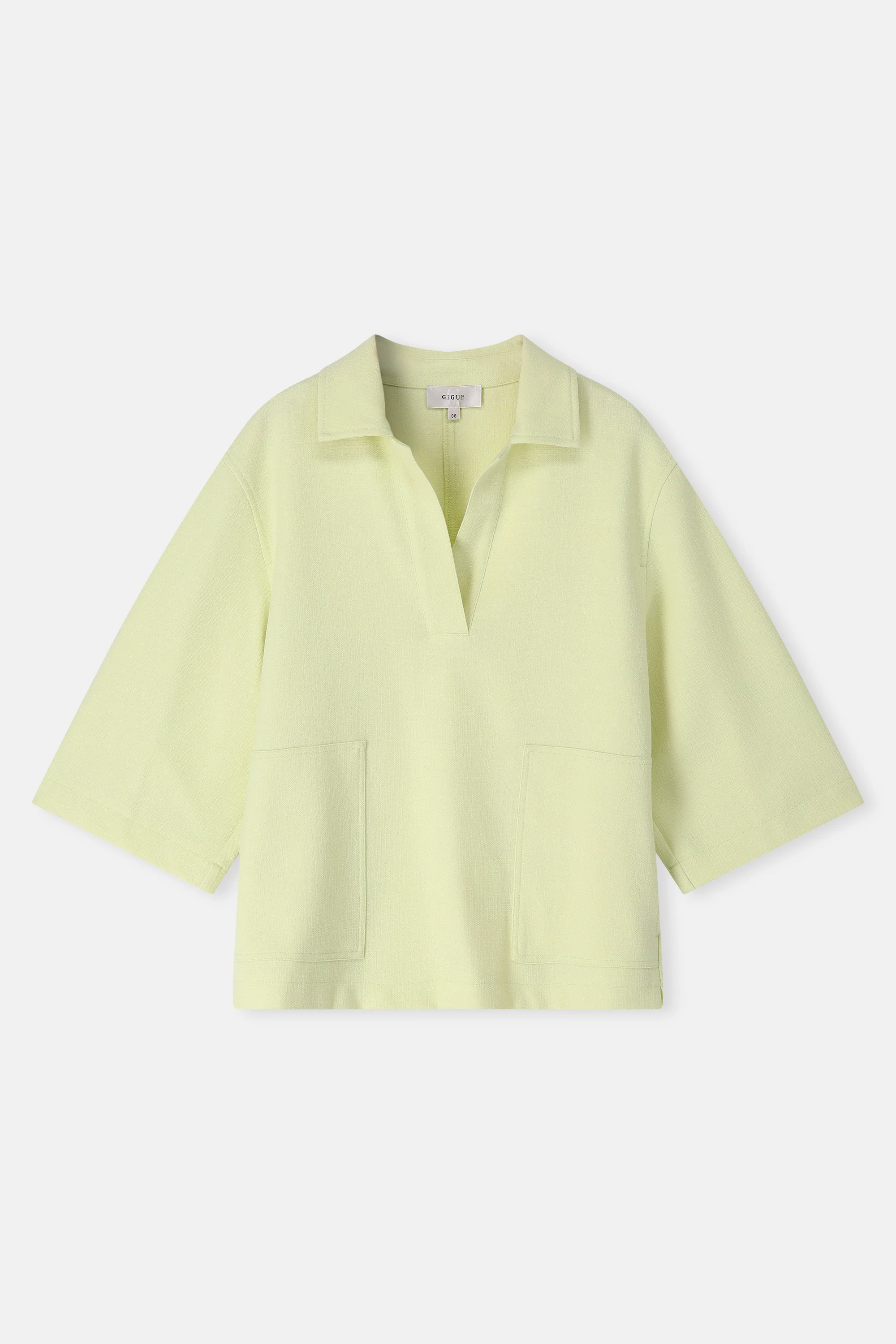 Blouses korte mouw geel Gigue - Image 2