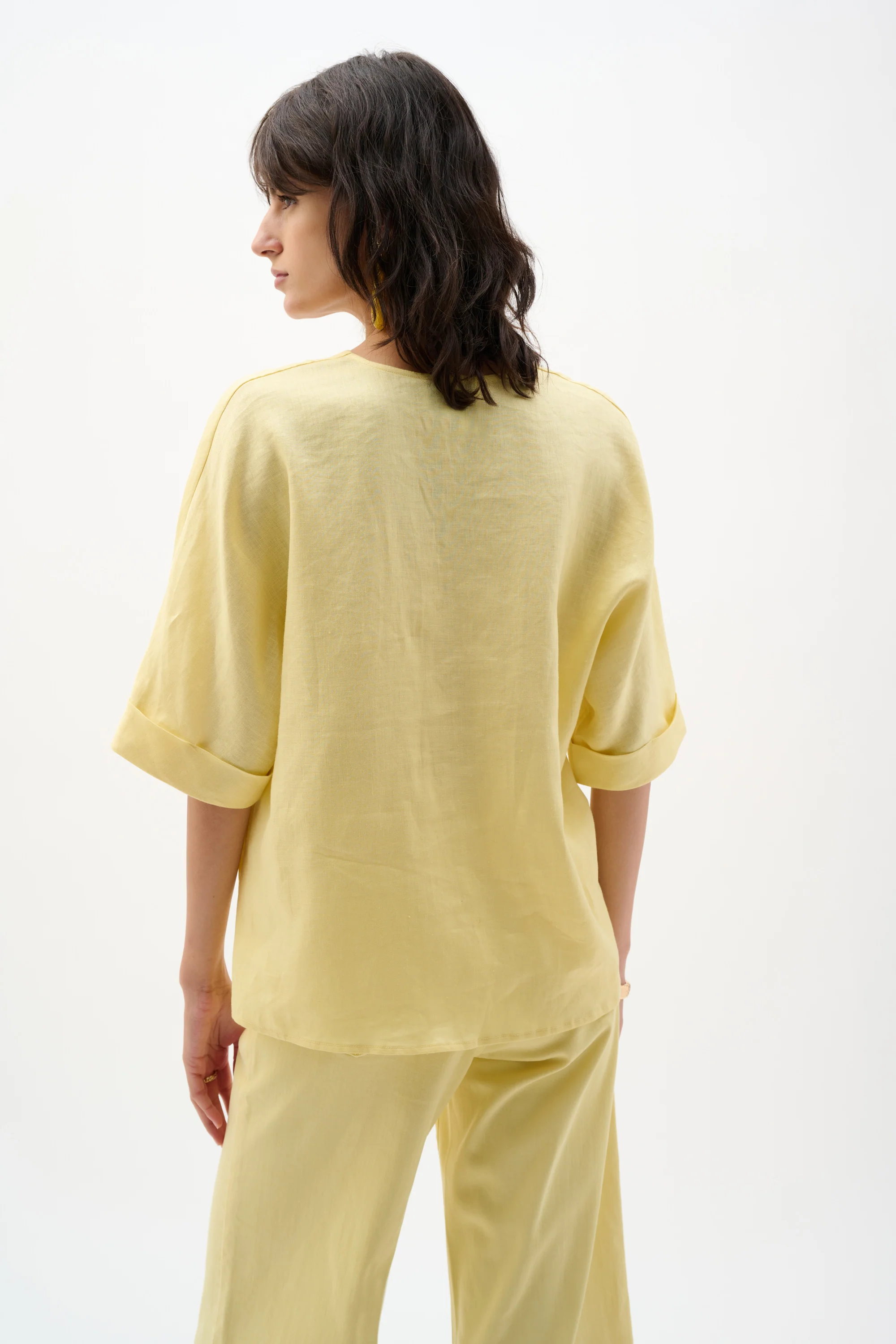 Blouses korte mouw geel Joseph Ribkoff - Image 4