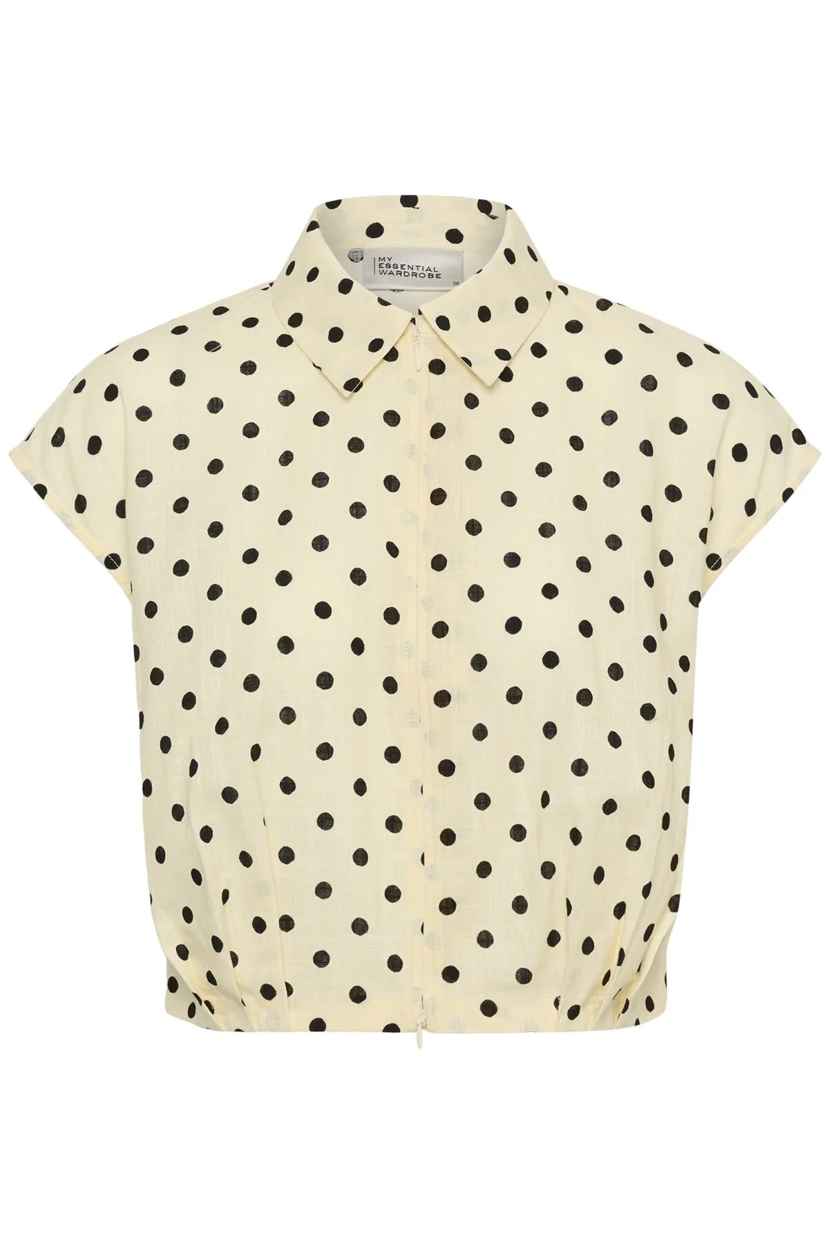 Blouses korte mouw geel My Essential Wardrobe