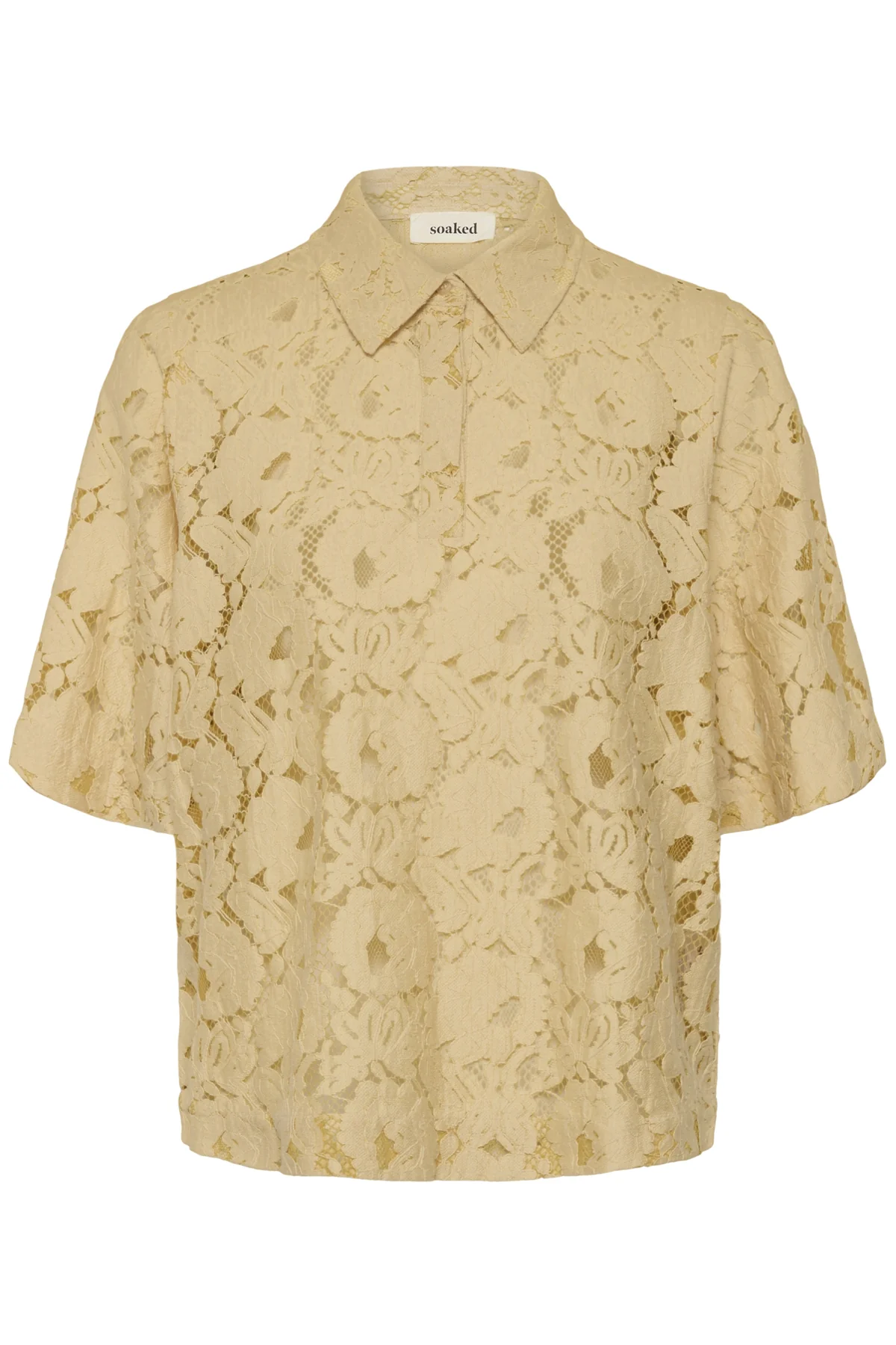 Blouses korte mouw geel Soaked In Luxury - Image 2