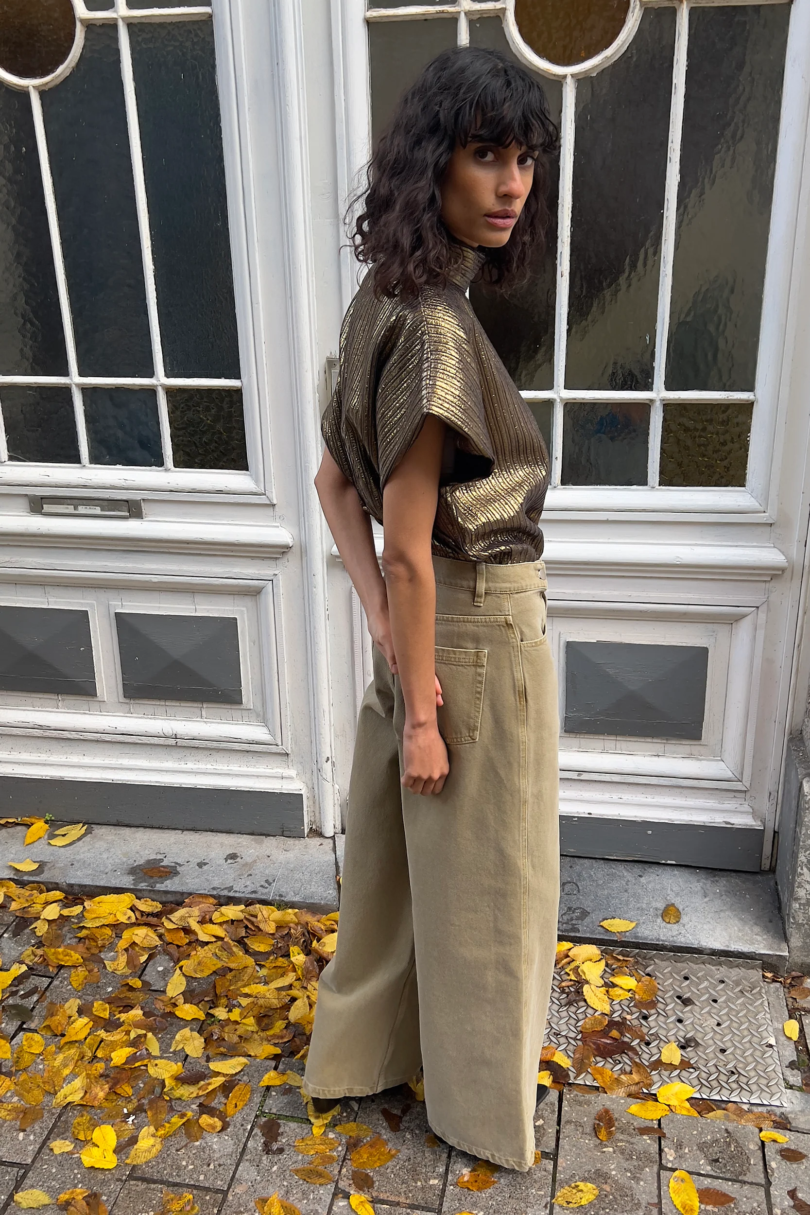 Blouses korte mouw goud Collectors Club - Image 2