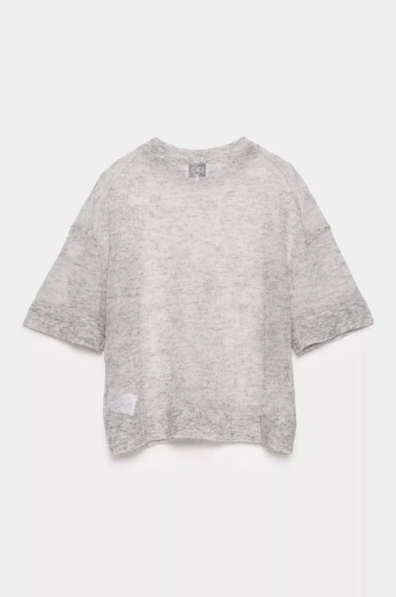 Blouses korte mouw grijs CKS - Image 2