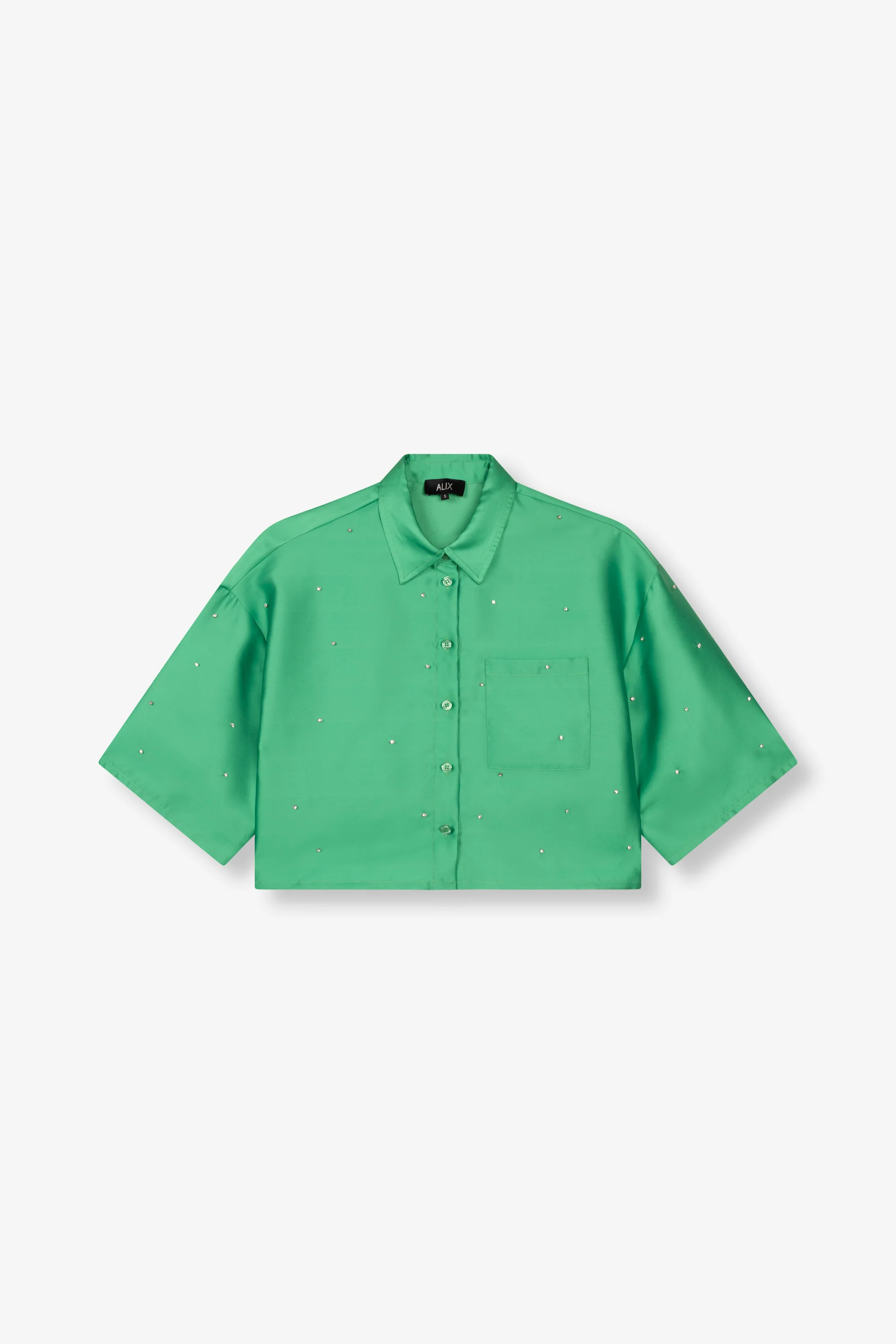 Blouses korte mouw groen ALIX The Label - Image 4