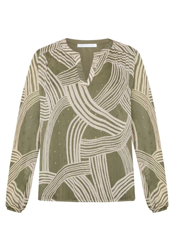 Blouses korte mouw groen Betty & Co