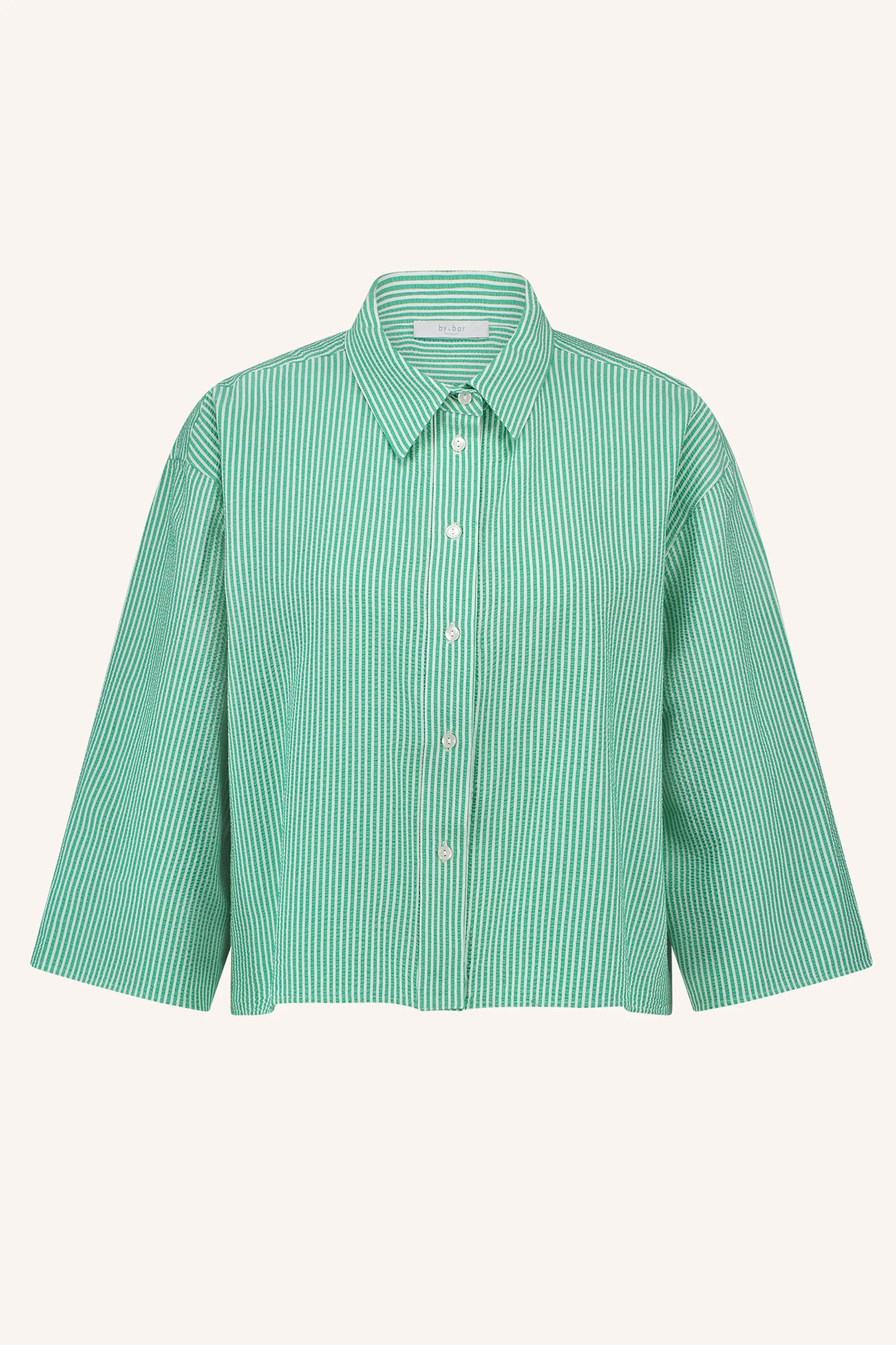 Blouses korte mouw groen by-bar - Image 5