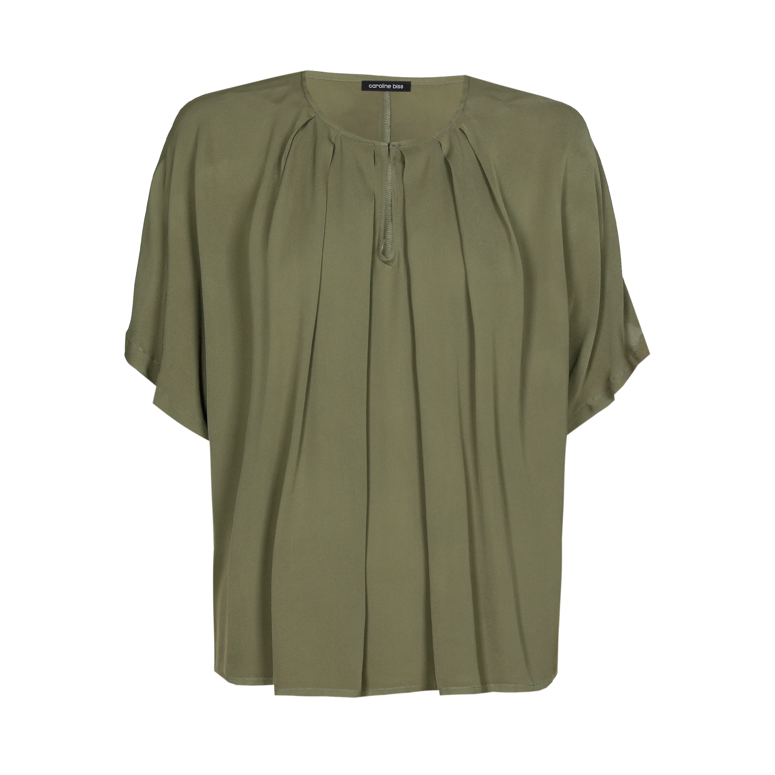 Blouses korte mouw groen Caroline Biss