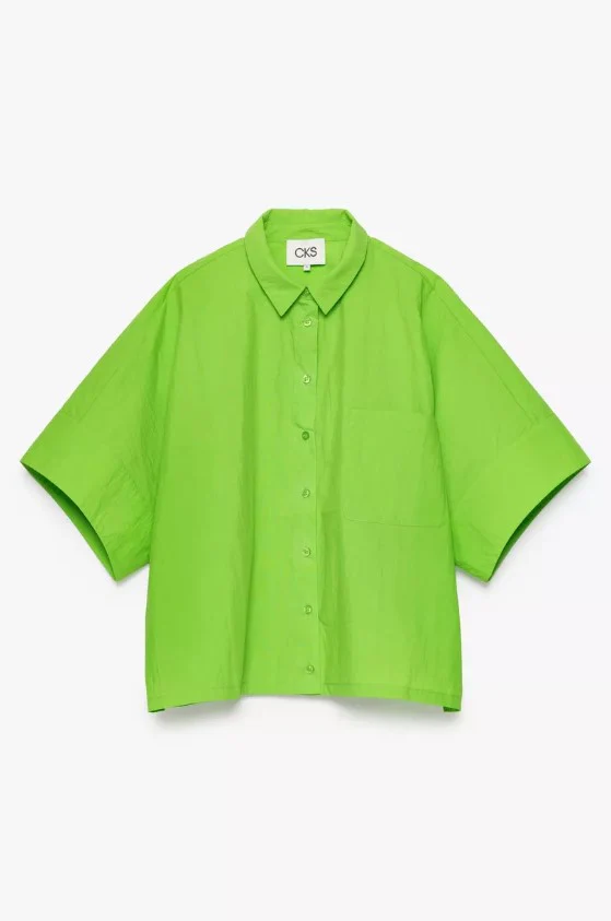 Blouses korte mouw groen CKS - Image 2