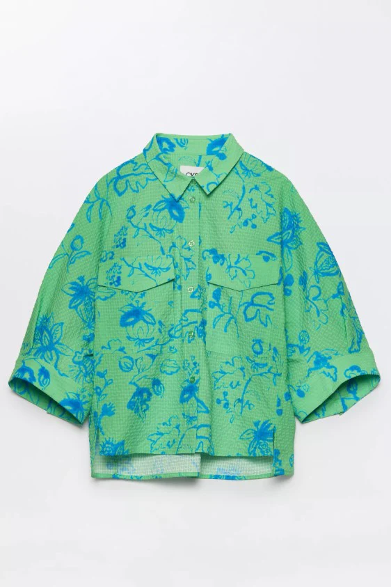 Blouses korte mouw groen CKS - Image 2