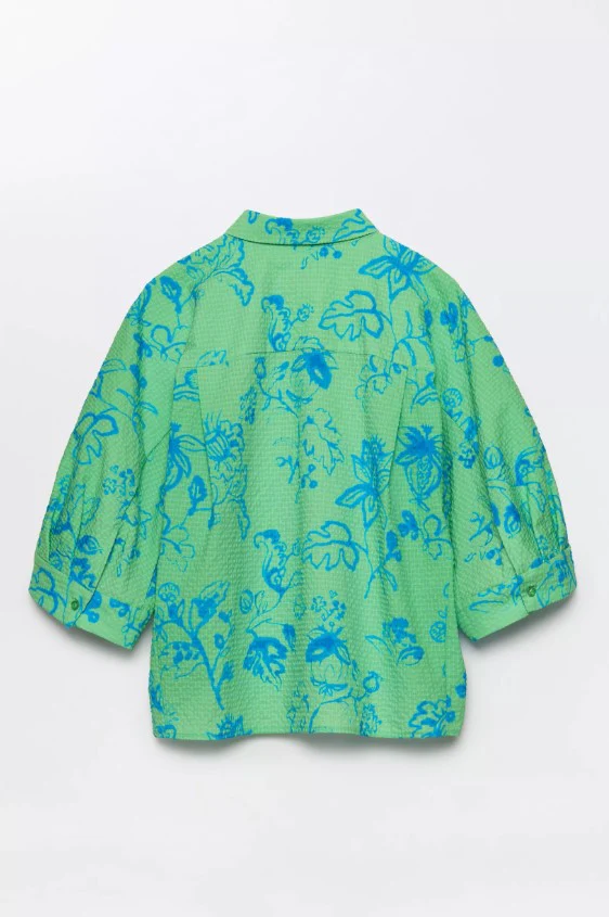 Blouses korte mouw groen CKS - Image 3